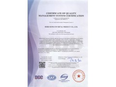  质量管理体系认证证书（英）