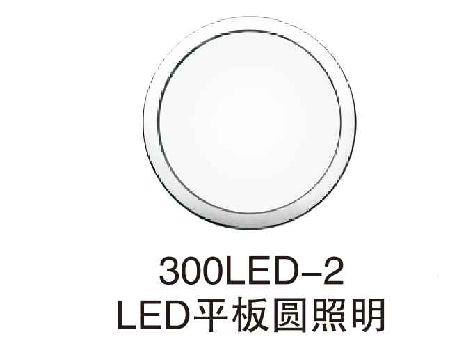 300LED-2LED平板圆照明