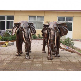 铜大象动物铸造