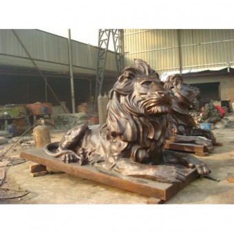 动物铸造铜狮子