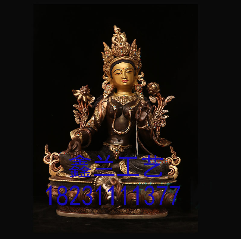 仿尼泊尔铜佛像绿度母.jpg