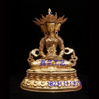 藏传佛像大日如来佛----大日如来是毗卢遮那佛乃释迦牟尼佛的法身