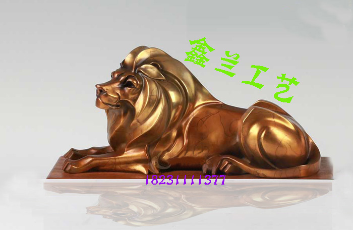 銅獅子鑄造廠銅獅子定做小銅獅子價格純黃銅精鑄獅子鎏金銅獅子