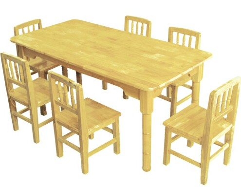 井陉幼儿木制桌椅