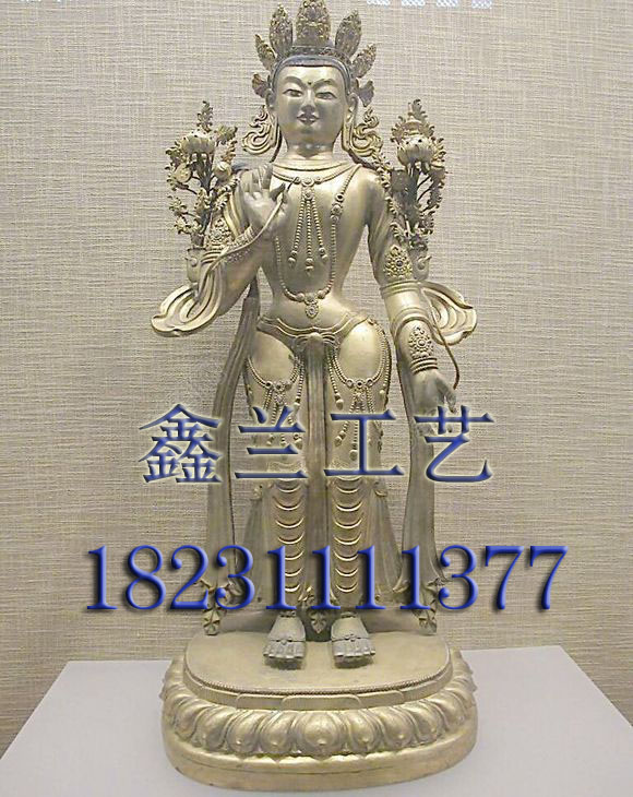 藏传铜雕佛像弥勒佛