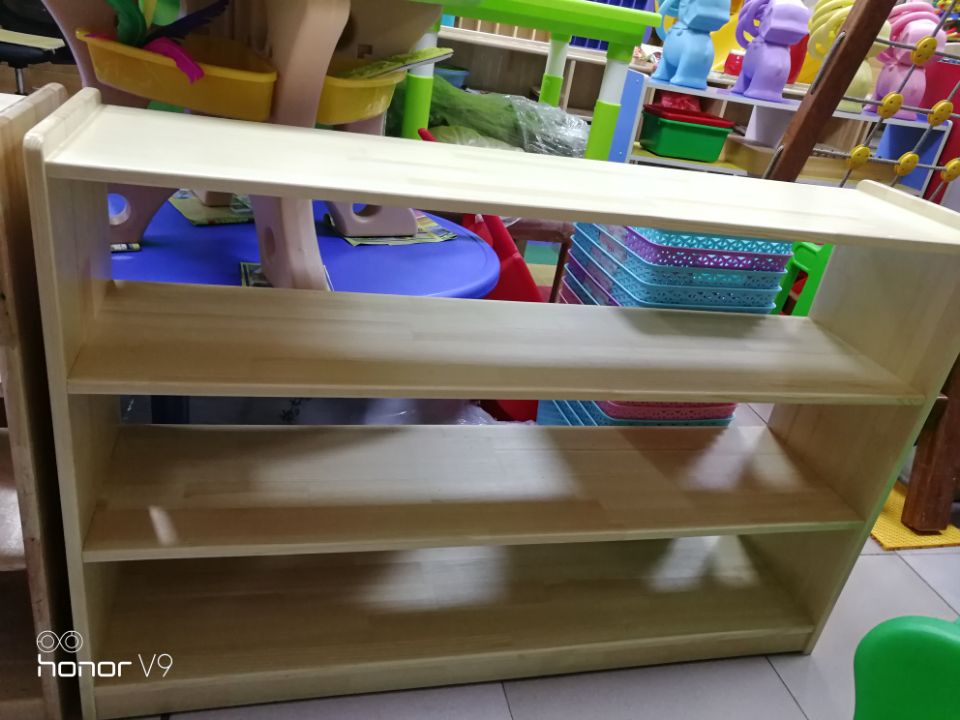 清河幼儿园木制三格柜