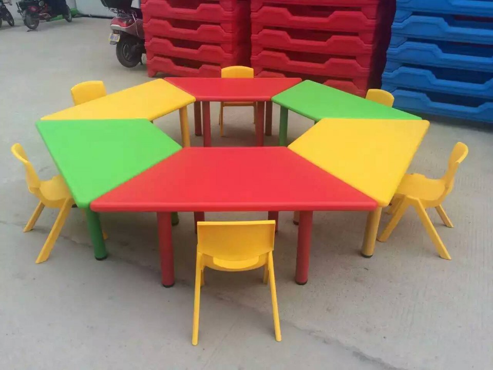 辛集幼儿园塑料异形桌